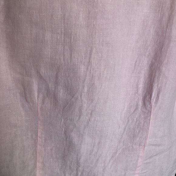 IVY Pink Linen Short Sleeve Pullover Top S… - Picture 8 of 10